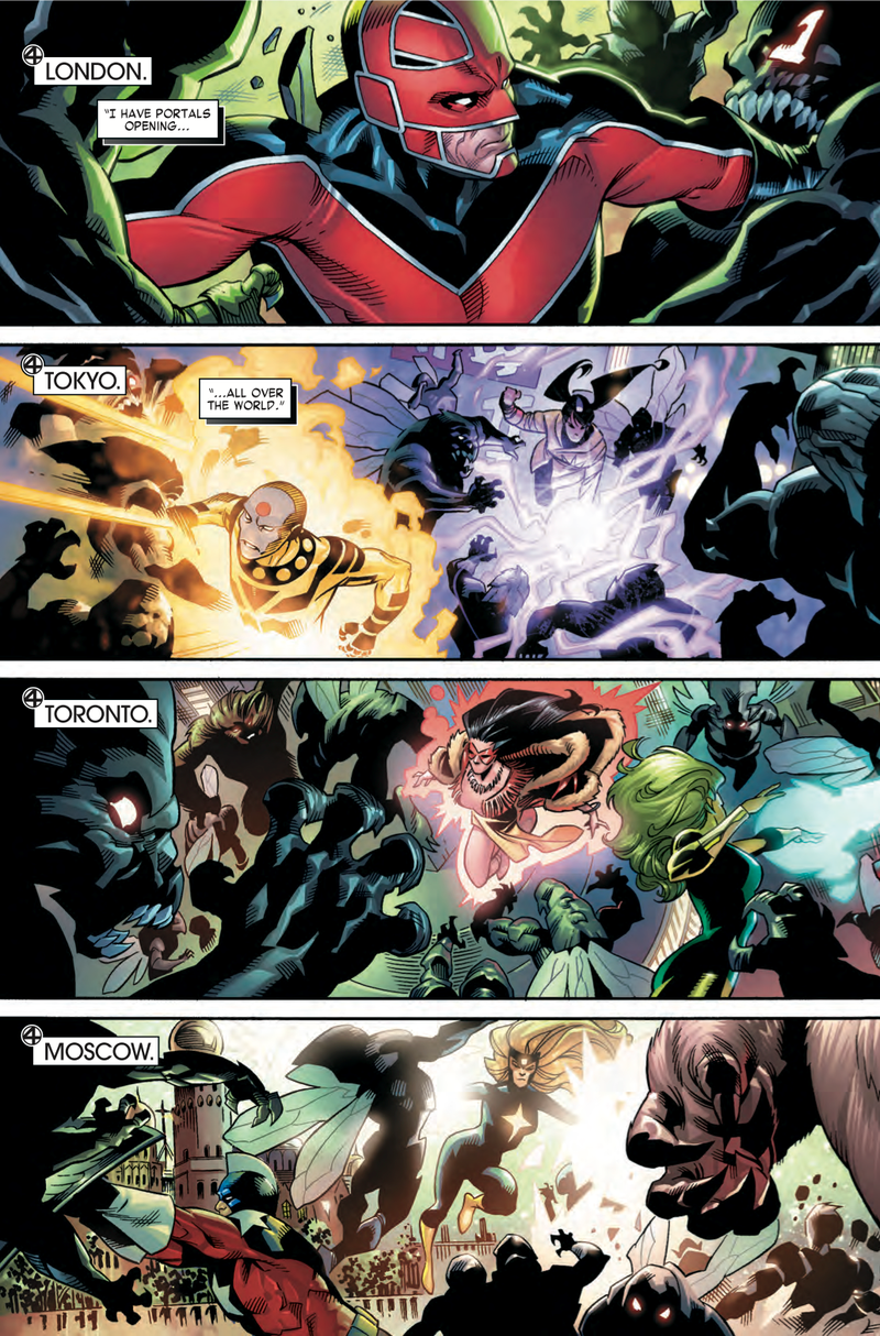 Illustration for article titled Exclusive Marvel preview: Fantastic Four winds down with a slew of guest stars